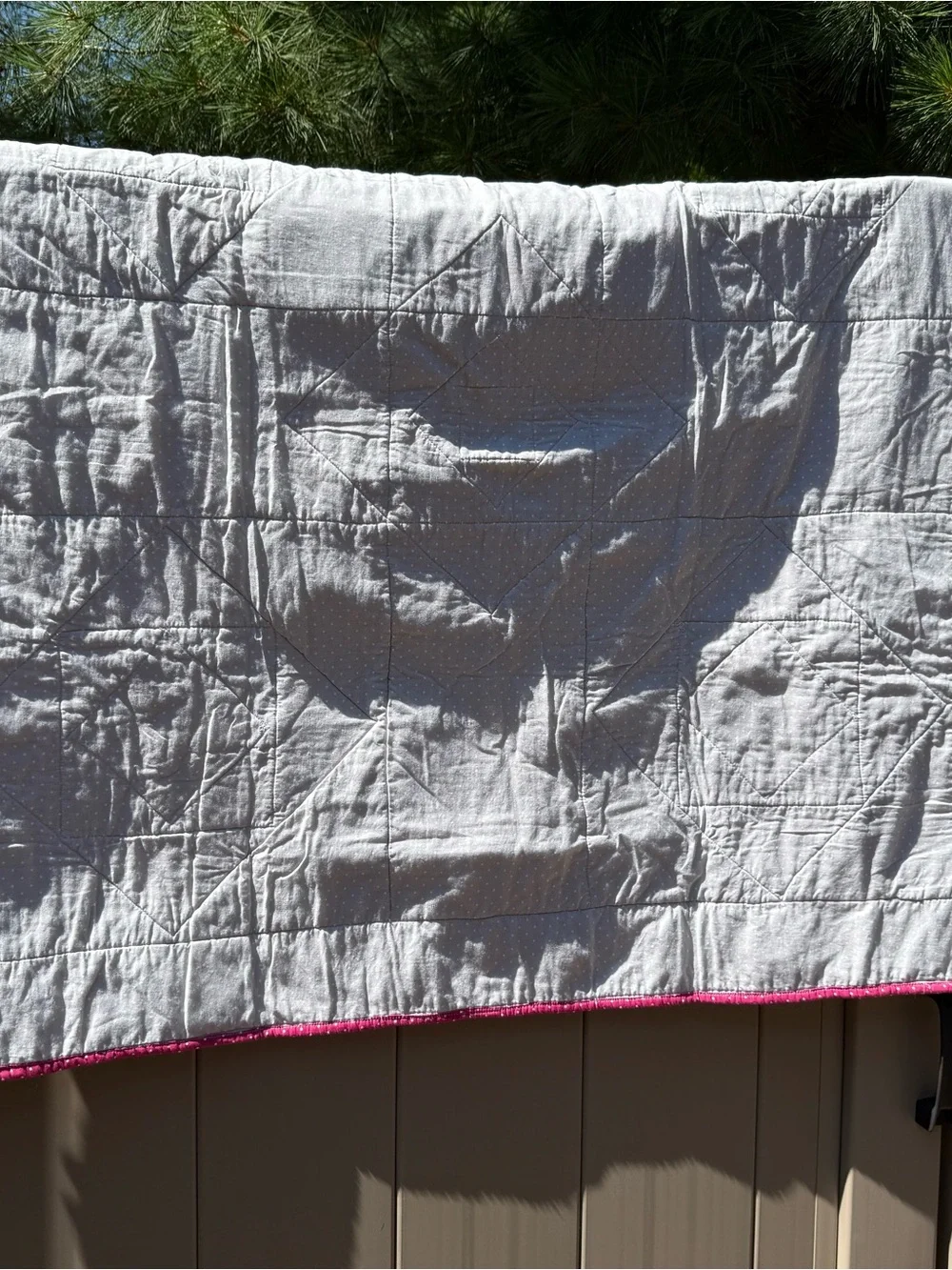Vintage-Inspired Cozy “Avery Rose Quilt Baby or Throw Blanket In Pinks and Gray